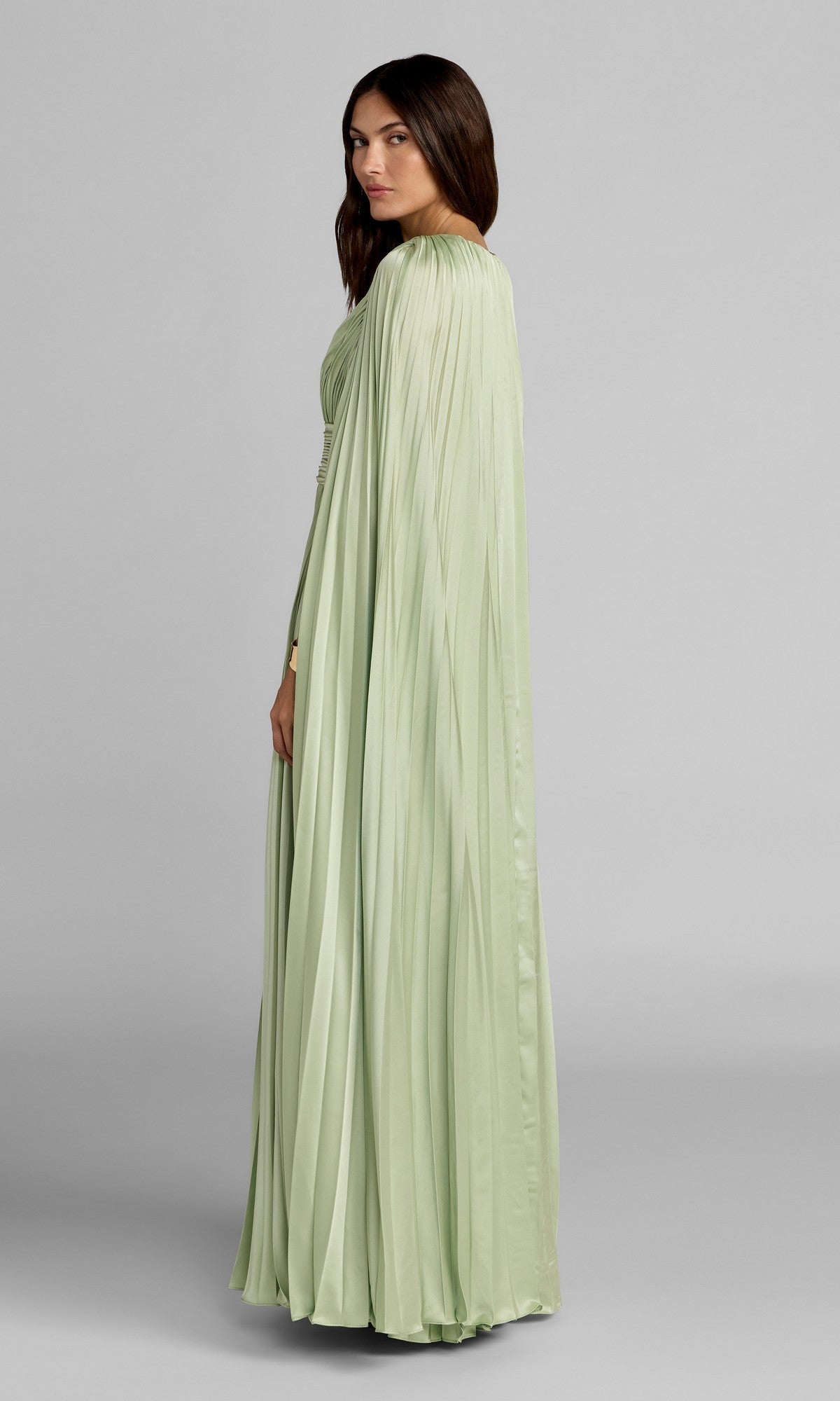 Peach Margot Chartreuse Formal Gown