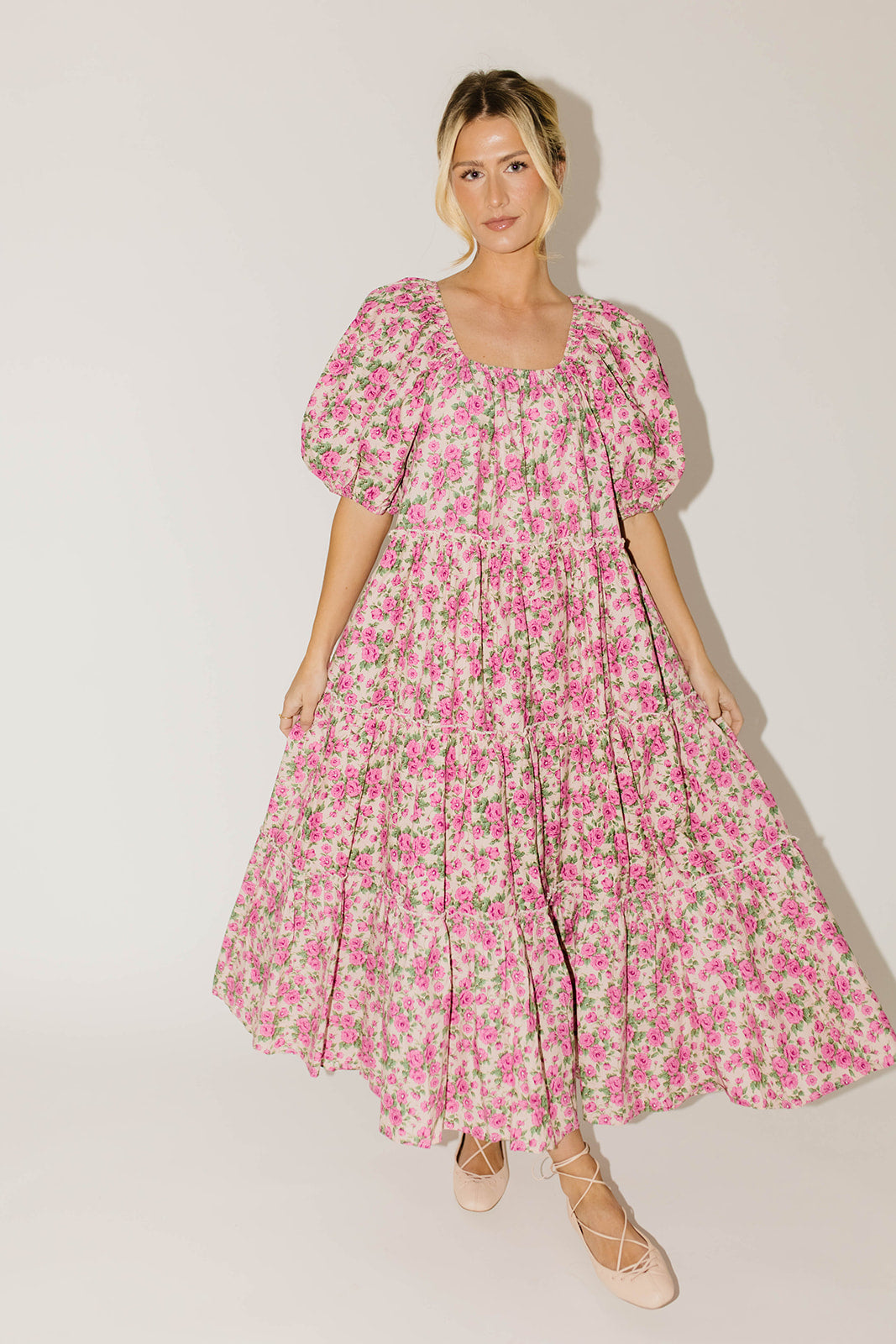 Iris Floral Midi Dress
