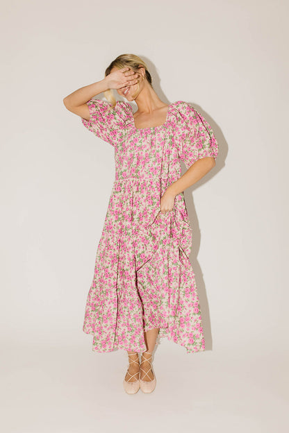 Iris Floral Midi Dress