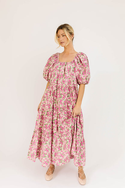 Iris Floral Midi Dress
