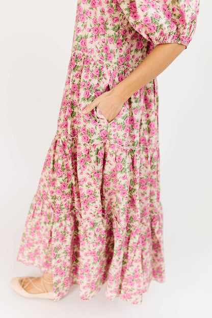 Iris Floral Midi Dress