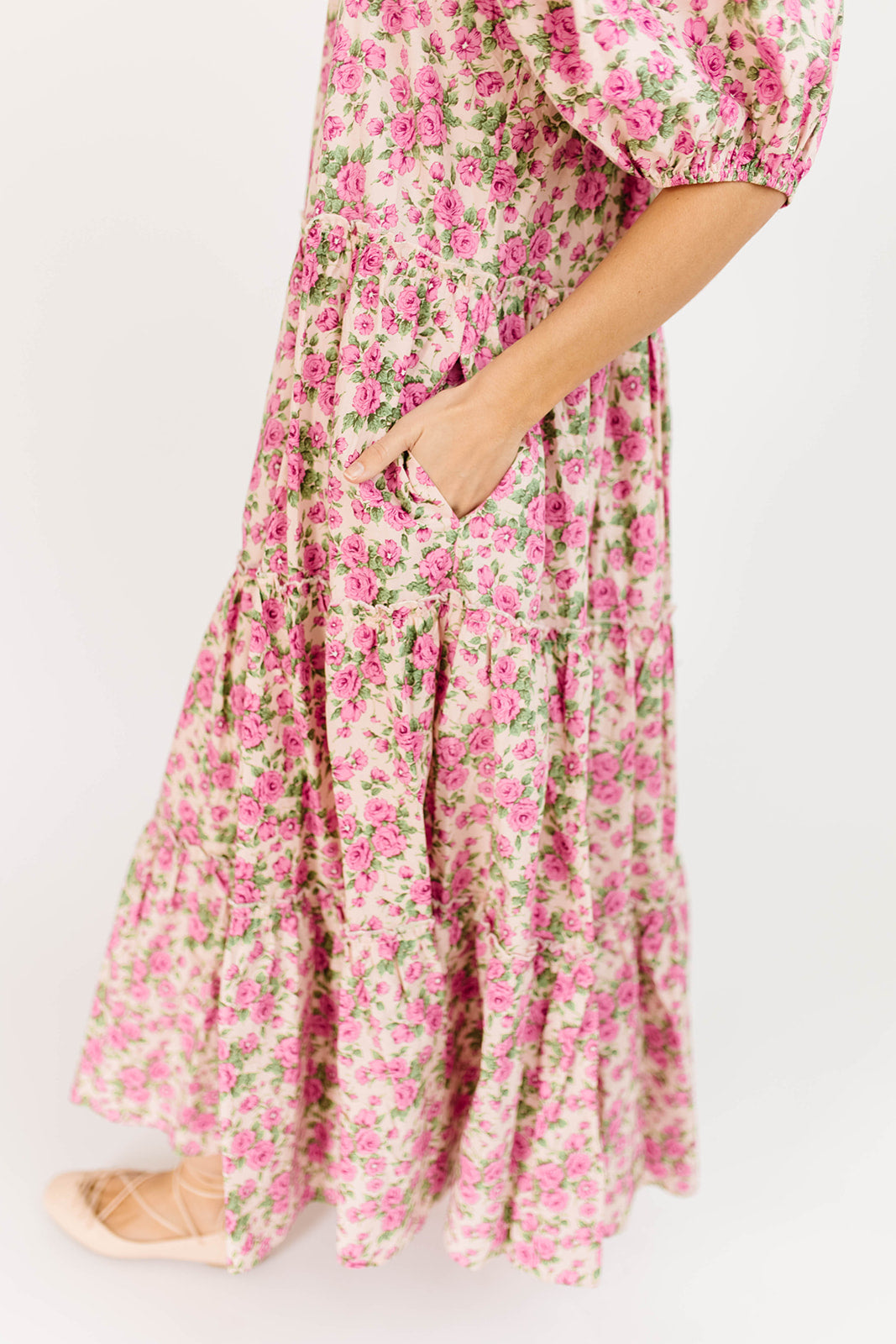 Iris Floral Midi Dress