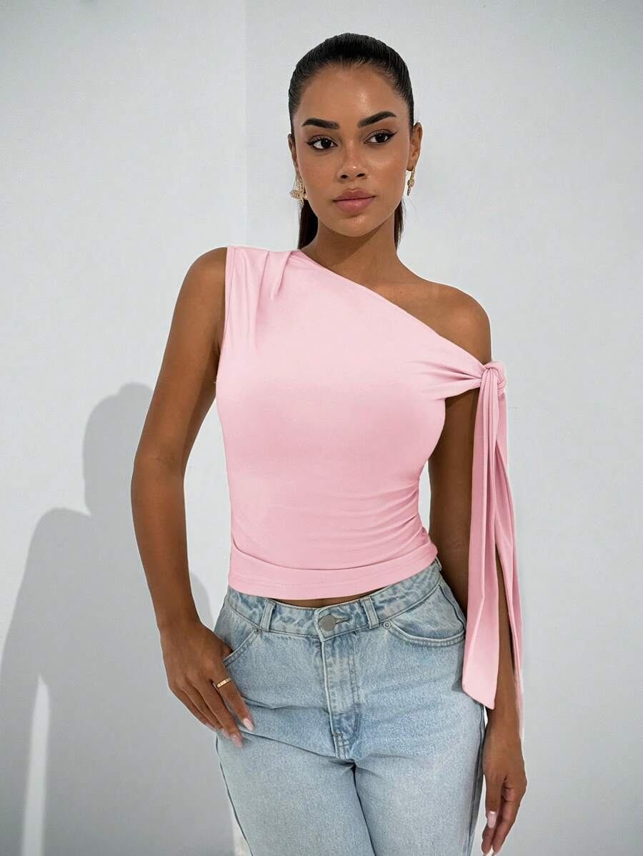 Aria One-Shoulder Top