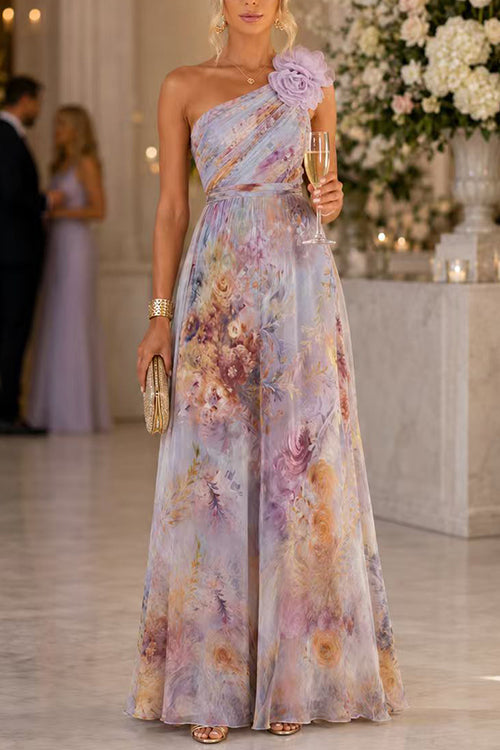 Lilac Margot Floral Maxi Dress