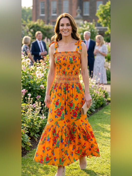 Margot Smocked Floral Maxi Dress