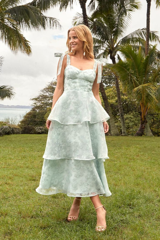 Sweetie Sage Burnout Midi Dress