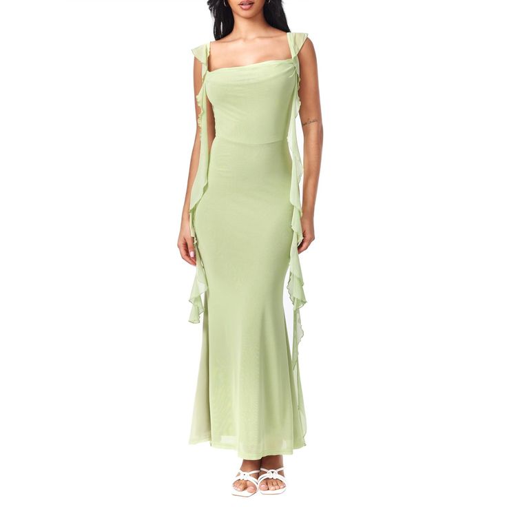 Margot Green Formal Maxi Dress