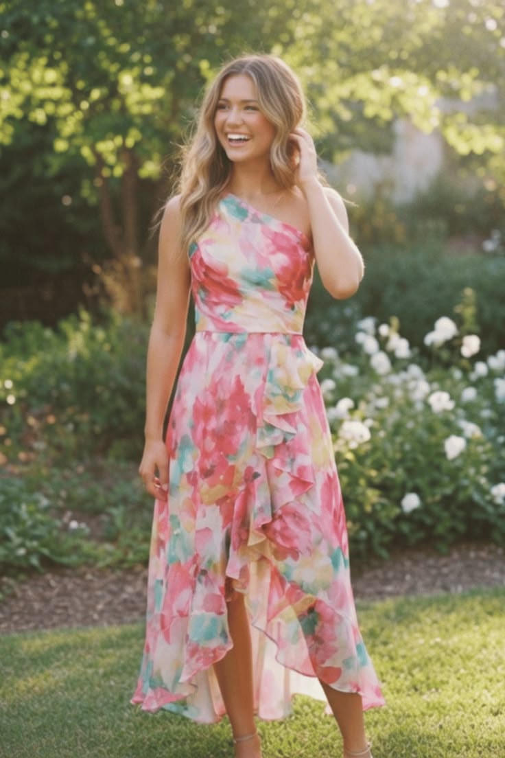 Margot Floral High-Low Dress