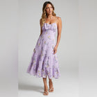 Margot Lavender Midi Dress