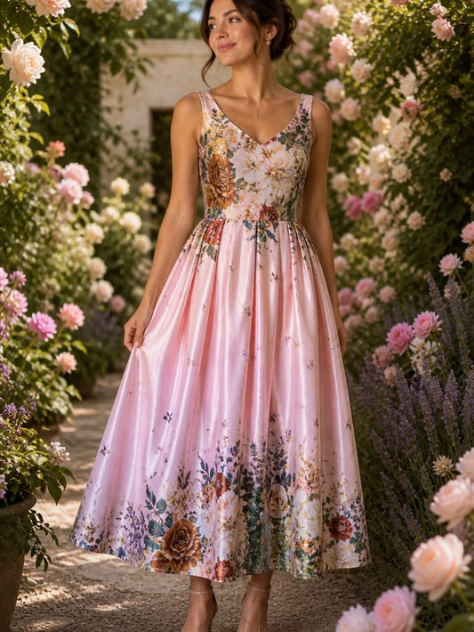 Tiana Floral Midi Dress