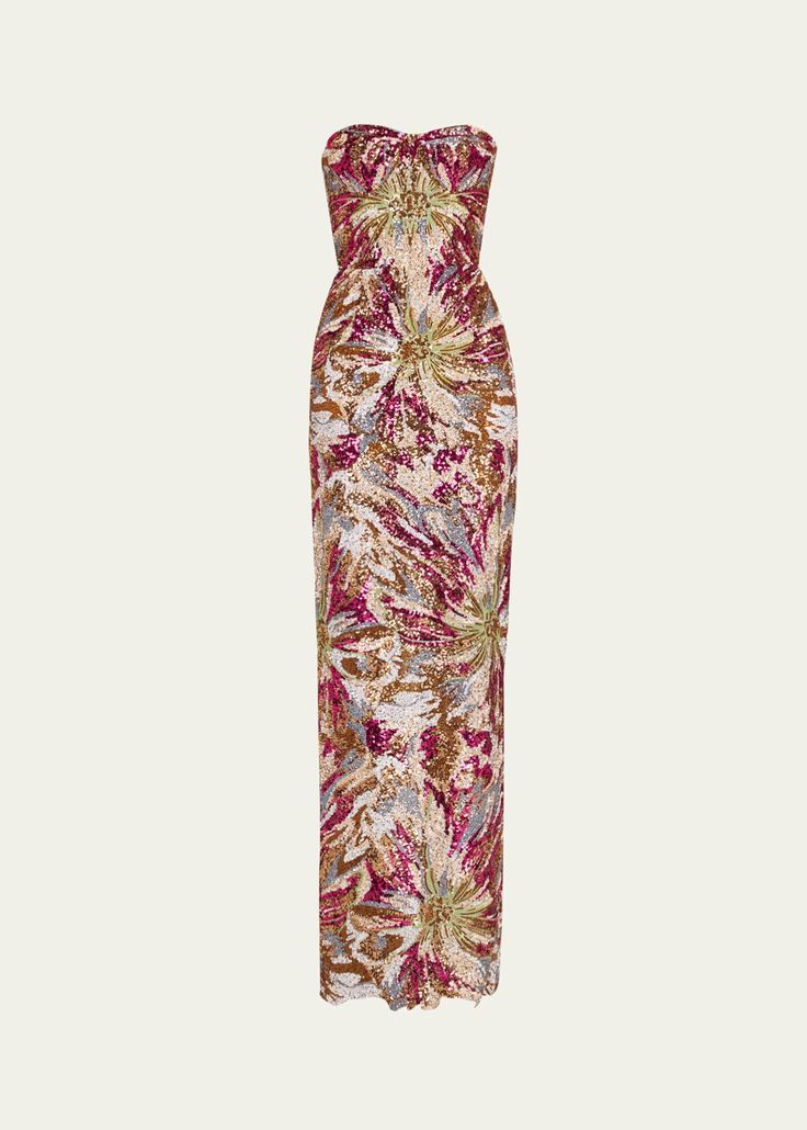 Dahlia Strapless Sequin Gown