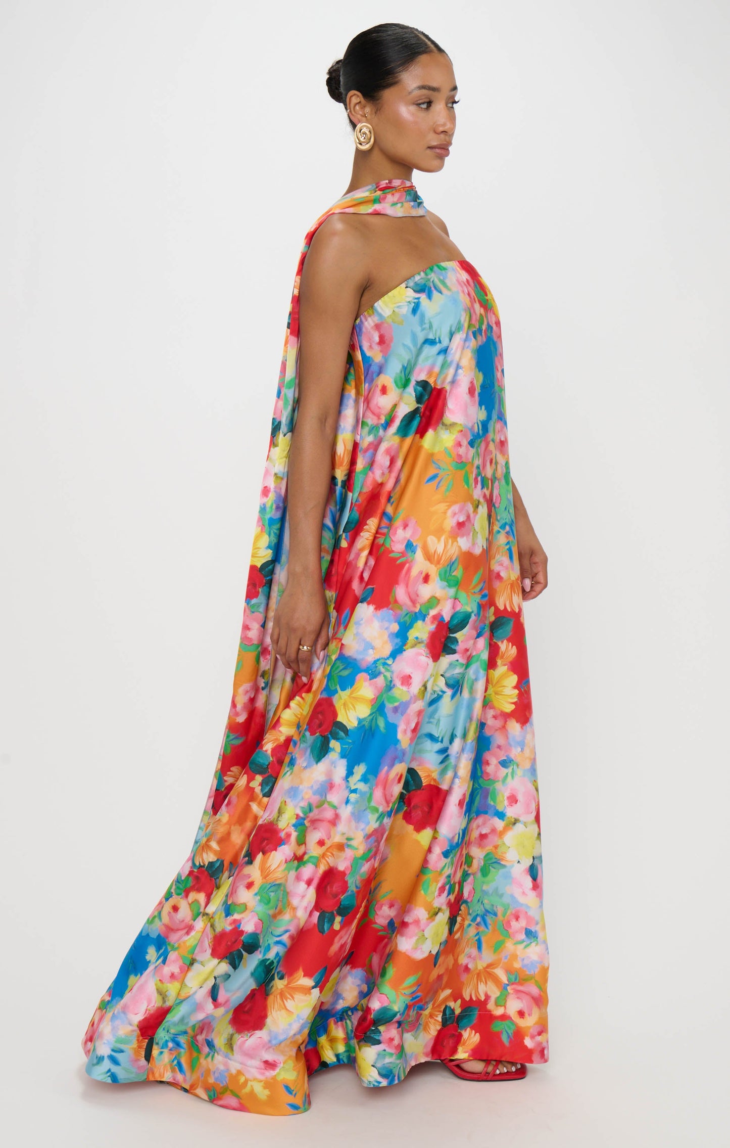 Tinsley Tube Dress in Sunset Garden