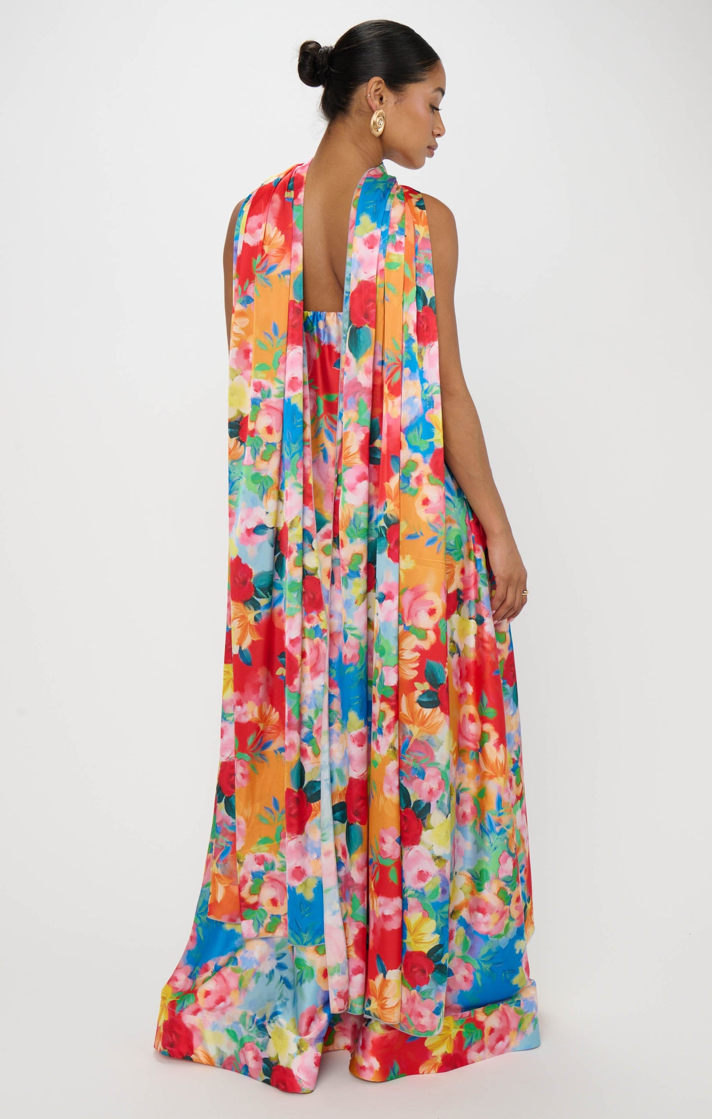 Tinsley Tube Dress in Sunset Garden