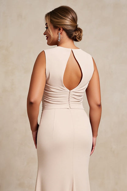 Apricot Margot Chiffon Keyhole Dress