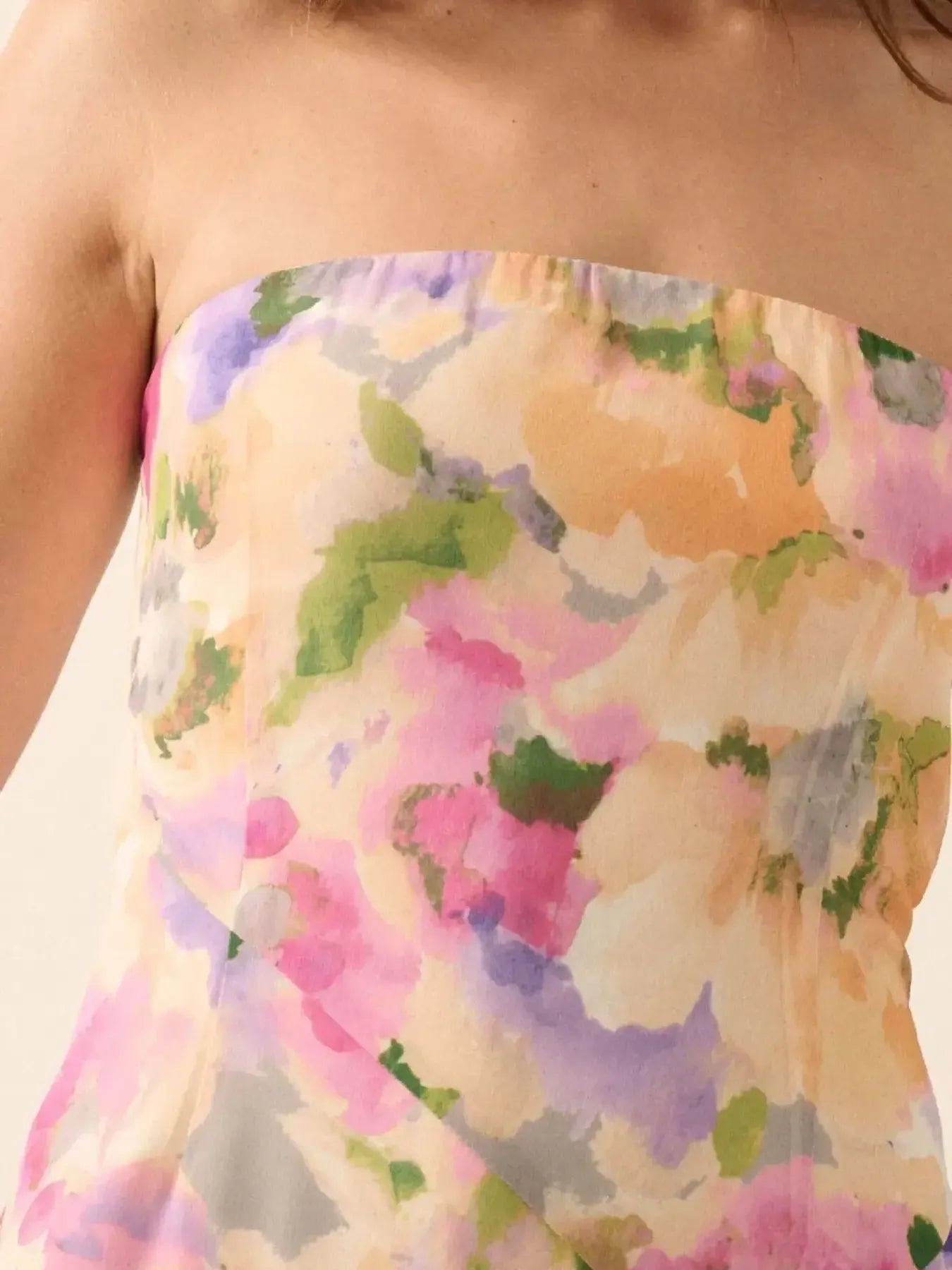 Burnt Coral Margot Floral Maxi Dress