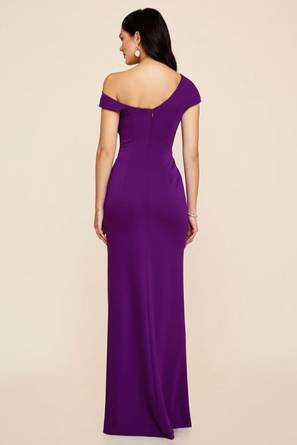 Dark Navy Vivienne Satin Sheath Dress