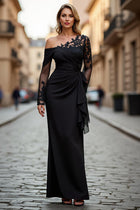 Vivienne Lace Asymmetrical Sheath Dress