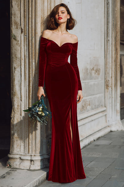 Braun Marina Ruched Mermaid Maxi Dress