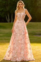 Margot Sequin Floral A-Line Dress