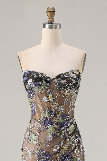 Peacock Margot Sequin Mermaid Gown