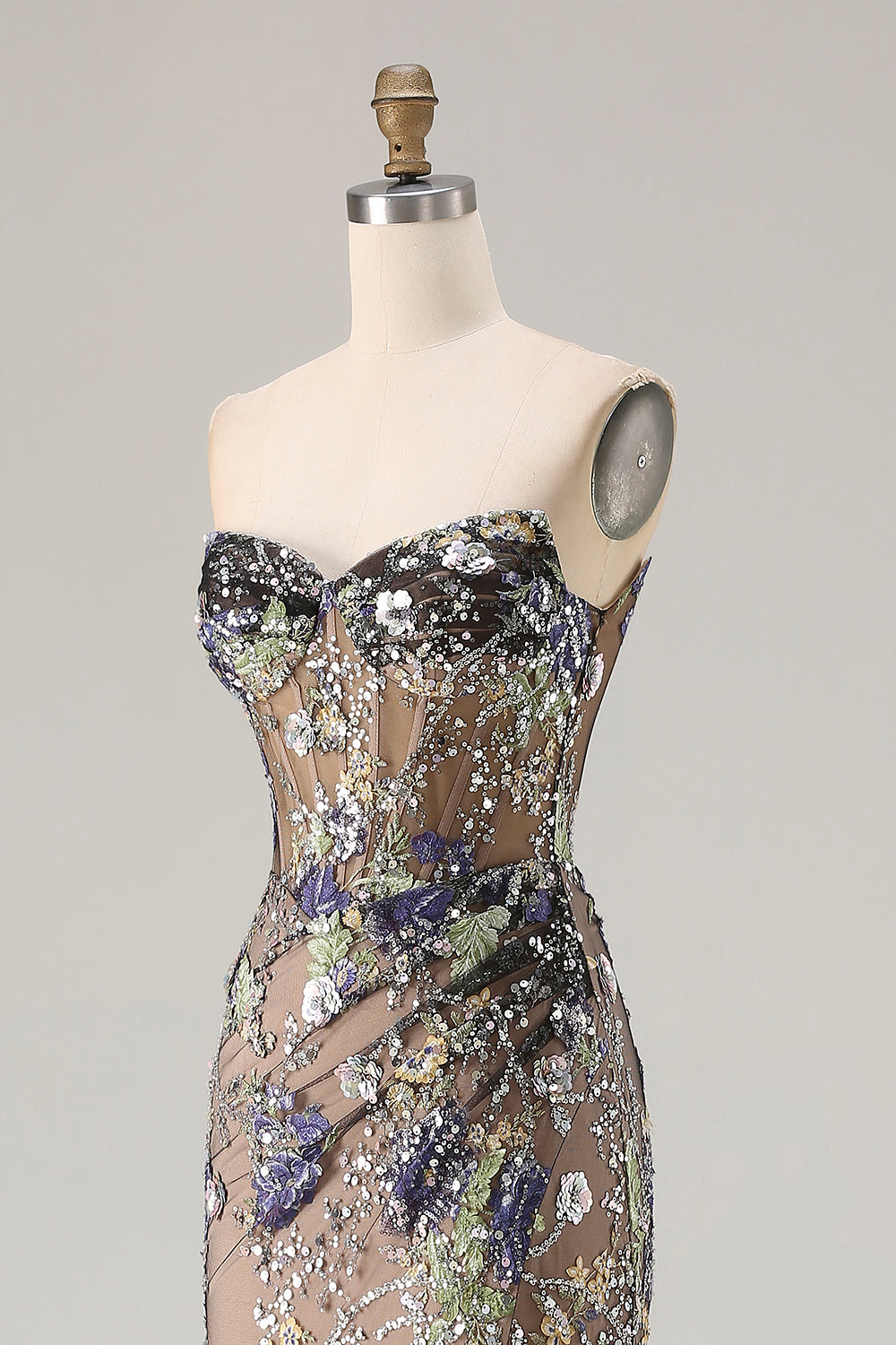 Blue Margot Sequin Mermaid Gown