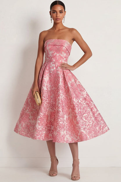 Blush Arabella Jacquard Floral Ball Gown
