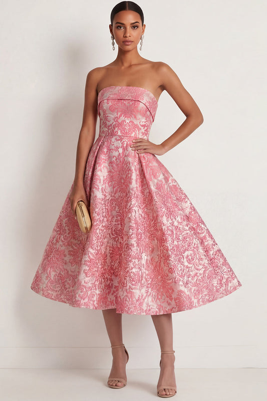 Blush Arabella Jacquard Floral Ball Gown