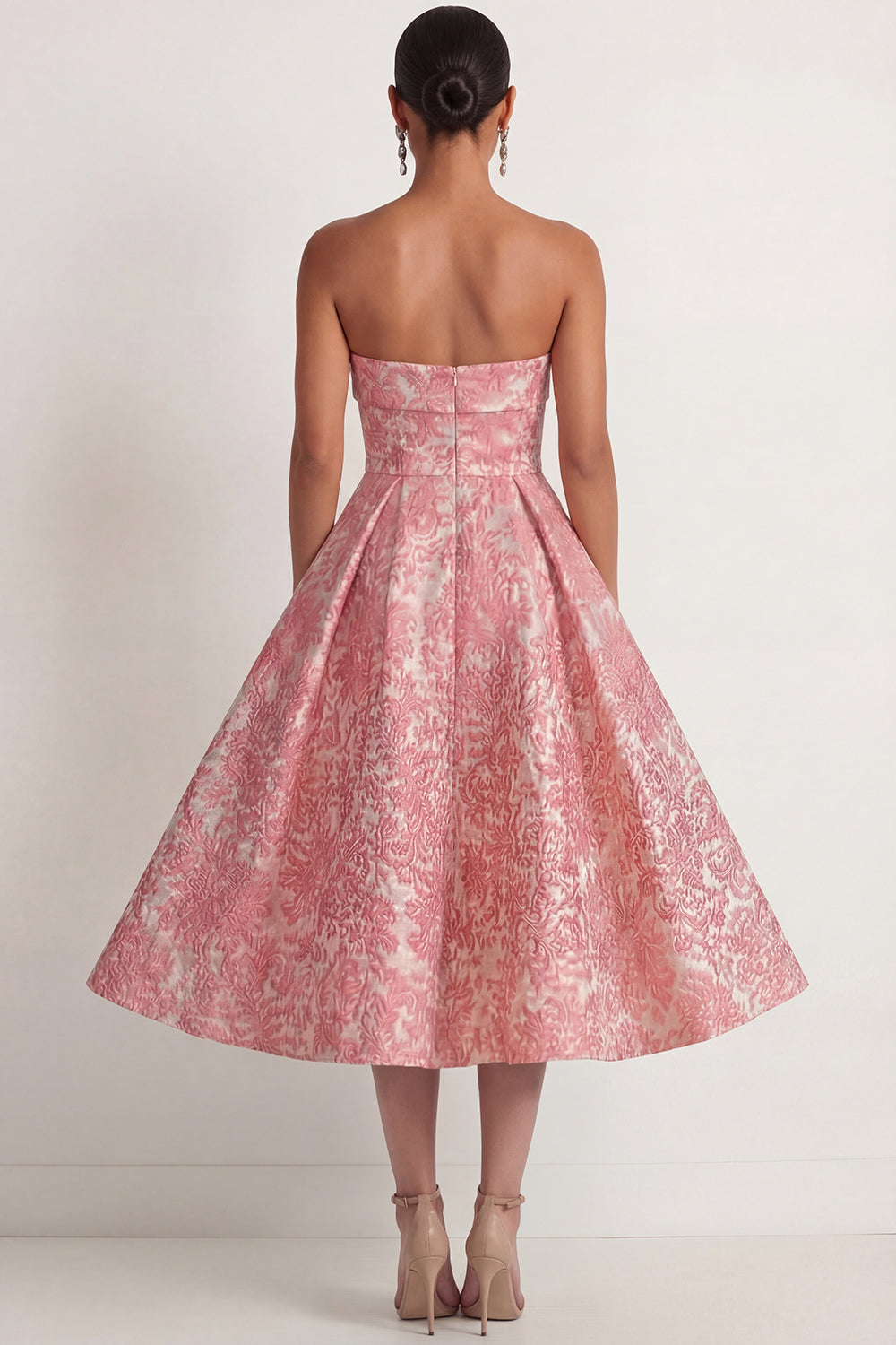 Blush Arabella Jacquard Floral Ball Gown