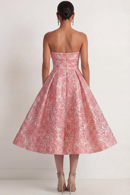 Blush Arabella Jacquard Floral Ball Gown