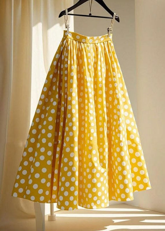 Margot Polka Dot Chiffon Maxi Skirt