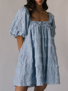romance era dress // baby blue *zoco exclusive*