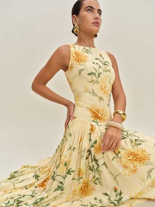 Camella Silk Charmeuse Dress