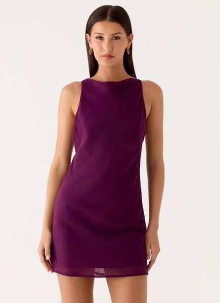 Gabrietta Mini Dress - Plum