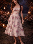 Francesca Floral Tapestry Midi Dress