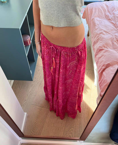 Valentina Gold Foil Maxi Skirt