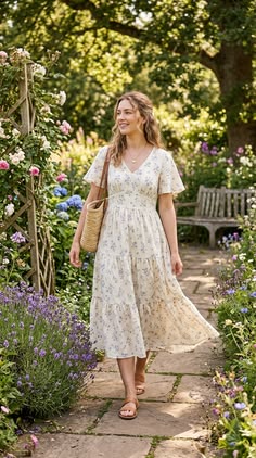 Garden Breeze Summer Dress Pdf Sewing Pattern: Relaxed