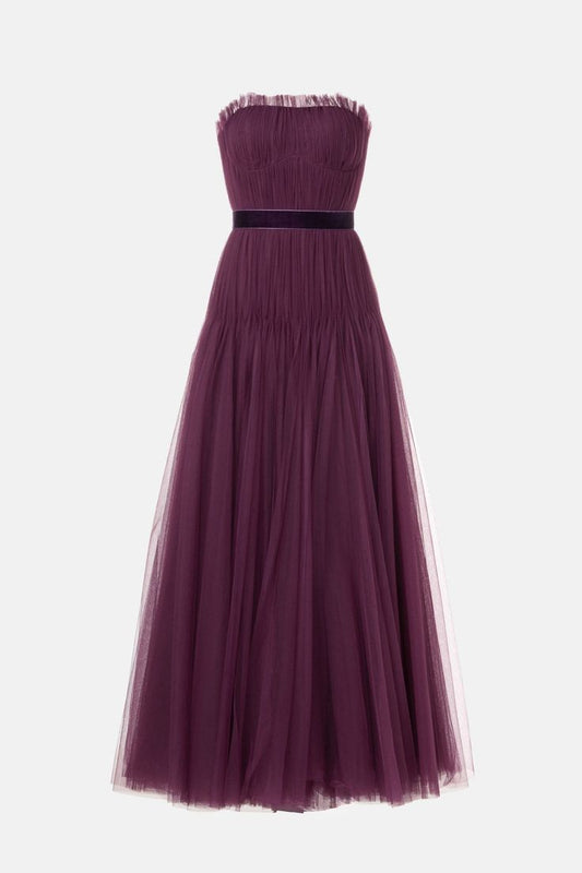Arabella Pleated Tulle Gown