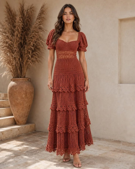 Emilia Crochet Maxi Dress