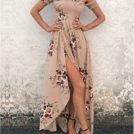 Arabella Floral Off-Shoulder Maxi Dress