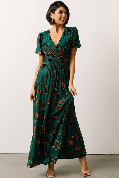 Leslie Velvet Maxi Dress