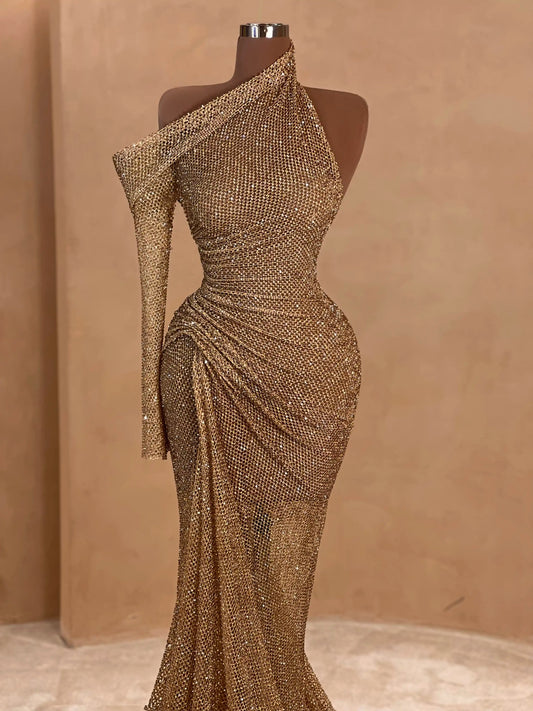 057 Margot Crepe Evening Dress