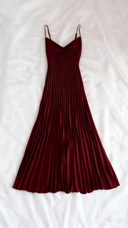 Champagne Spaghetti Straps Long Prom Dress Pleated Evening Dress - Royal Blue / US0