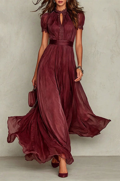 Black Arabella Chiffon Maxi Dress