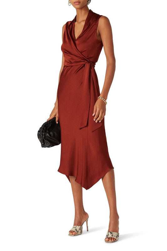 Briony Silk Charmeuse Dress