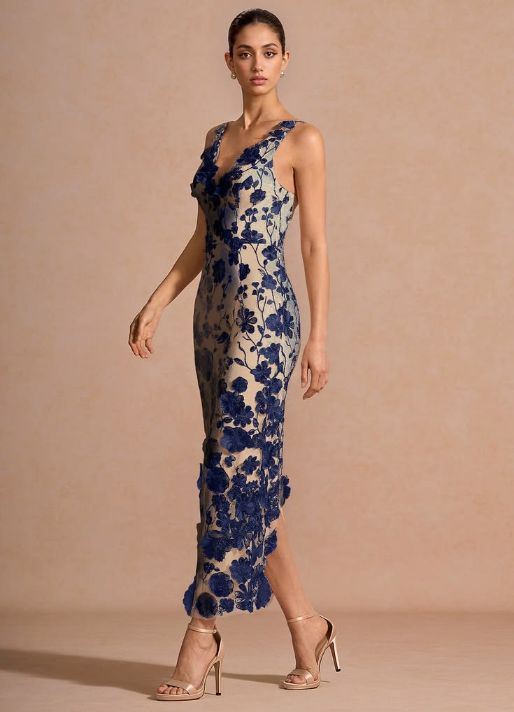 Cireth Navy Maxi Dress