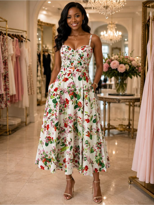 Taylor Floral Midi Dress