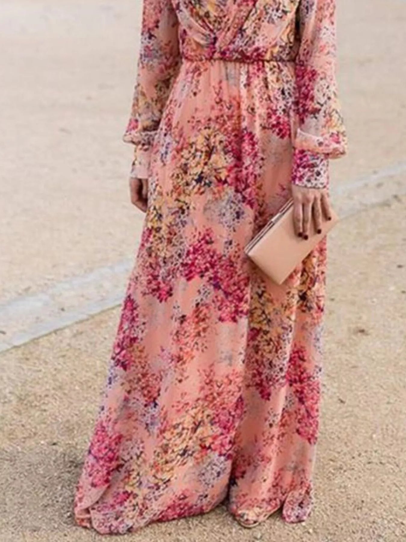 Pink Arabella Floral Maxi Dress