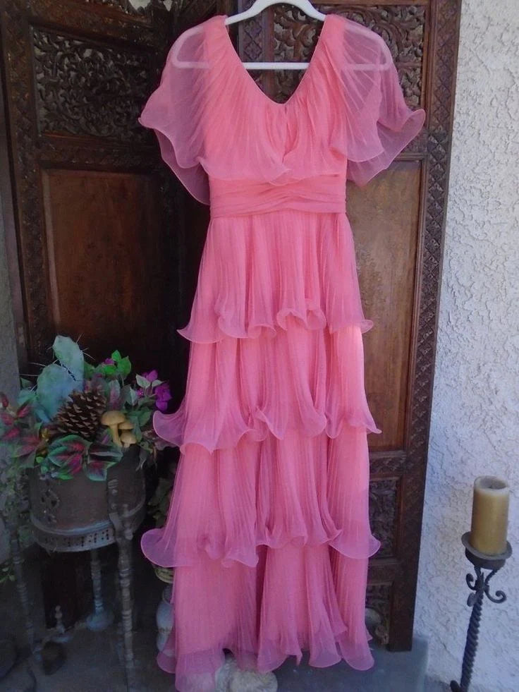 Custom Color(leaving a note) Rosalie Off-Shoulder Ruffled A-Line Dress