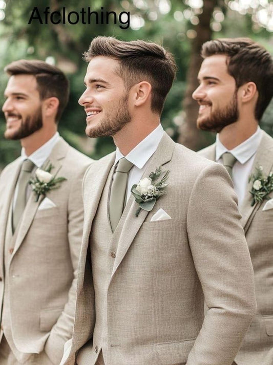 Almaund 3-piece Wedding Suit: Terry Rayon Groom Outfit - Etsy