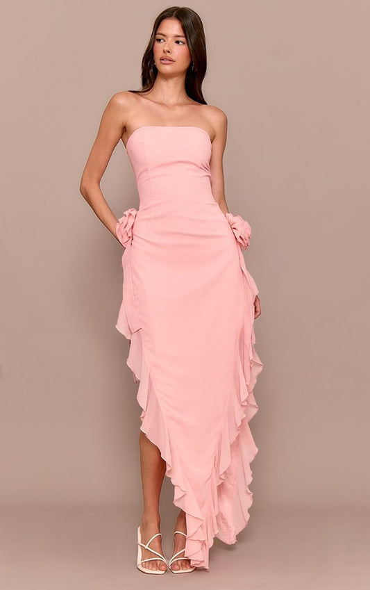Arabella Floral Bandeau Midaxi Dress